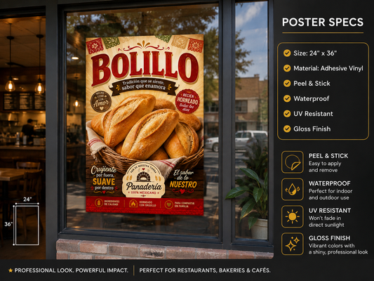 Poster/Decal Bolillo 24" x 36"