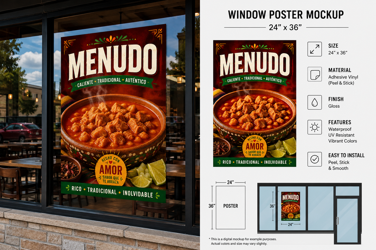 Poster/Decal Menudo 24" x 36"