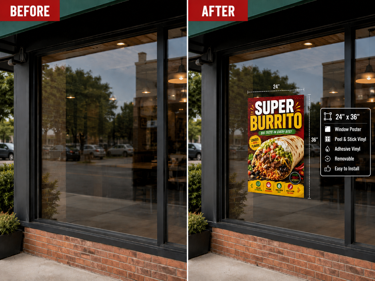 Poster/Decal Super Burrito 24" x 36"