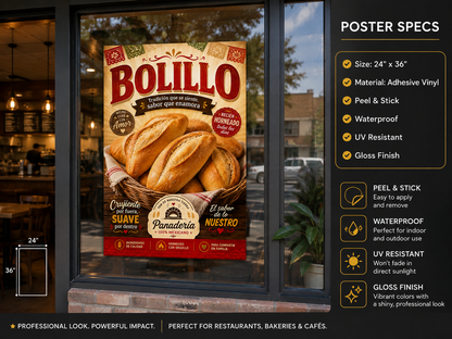 Poster/Decal Bolillo 24" x 36"