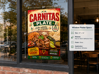 Poster/Decal Carnitas Plate 24" x 36"