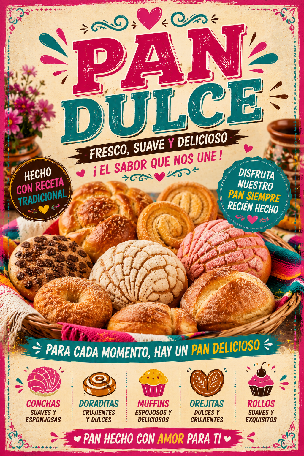 Poster/Decal Pan Dulce 24" x 36"