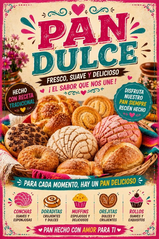 Poster/Decal Pan Dulce 24" x 36"