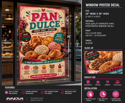 Poster/Decal Pan Dulce 24" x 36"