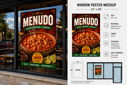 Poster/Decal Menudo 24" x 36"