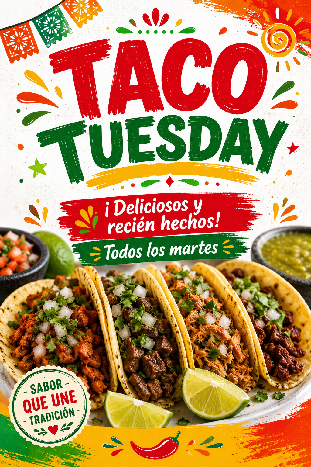 Poster/Decal Taco Tuesday 24" x 36"