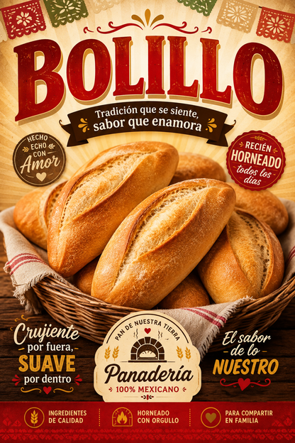 Poster/Decal Bolillo 24" x 36"