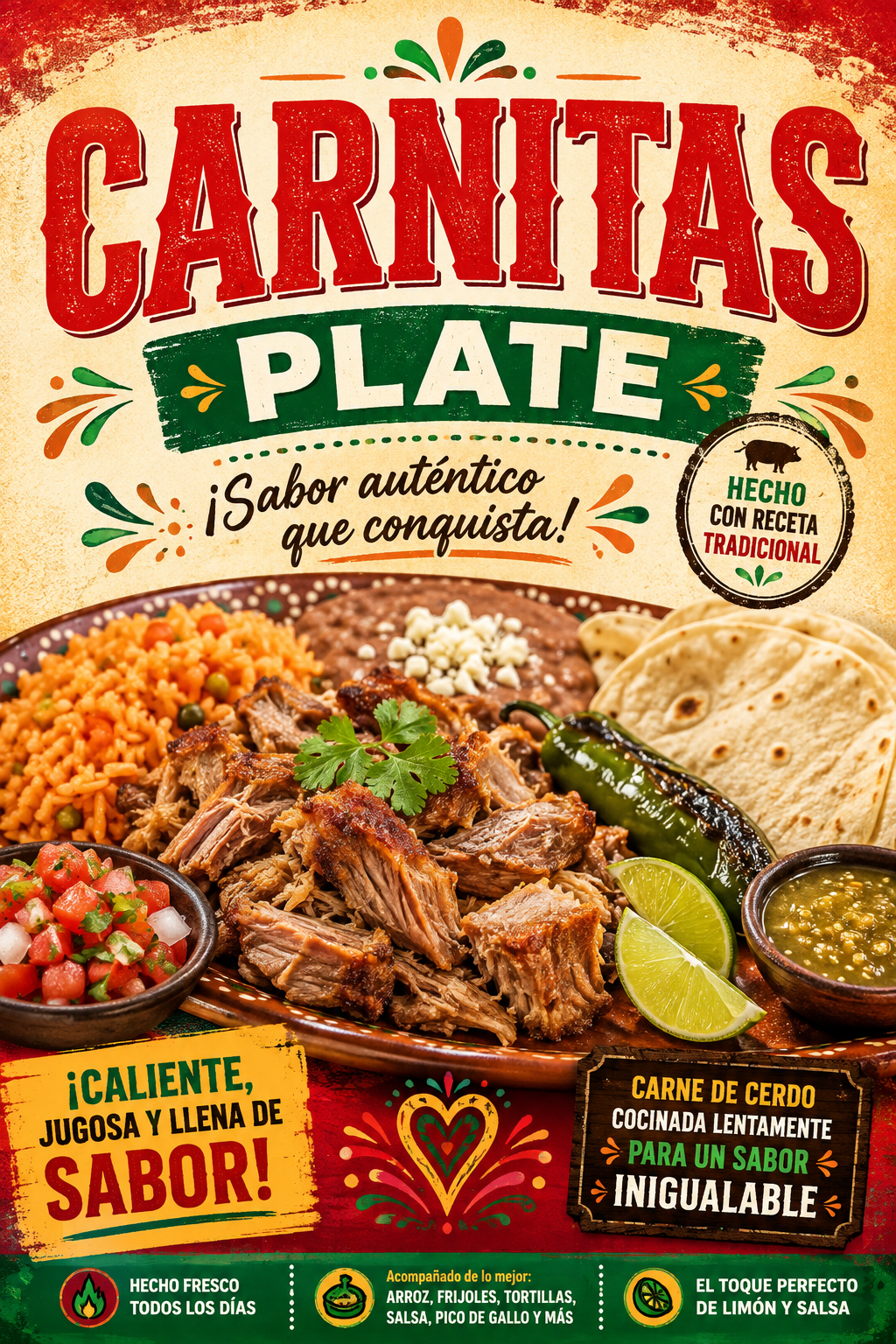 Carnitas Plate Poster