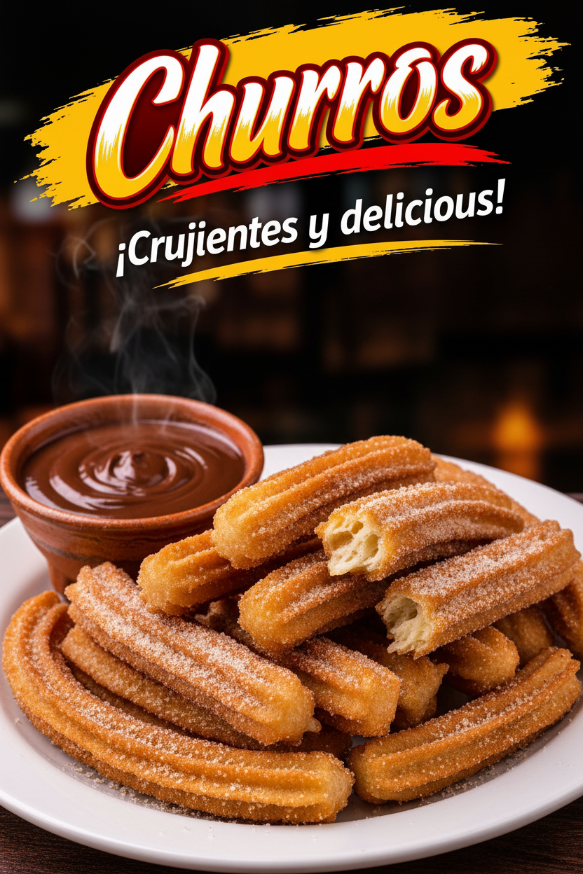Churros restaurant decal poster 24x36
